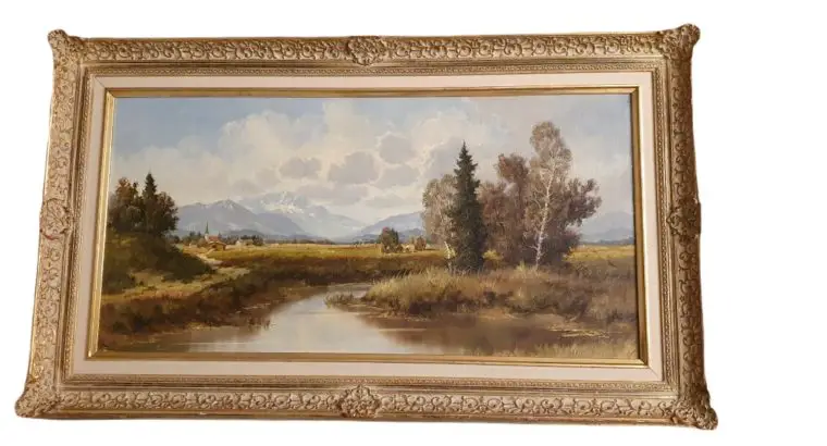 Ölgemälde – Landschaft – Künstler: E. Göb